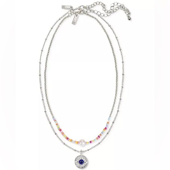 INC International Concepts Jewelry - INC International Concepts Mixed Bead and Evil Eye Pendant Necklaces 2 Pc Set